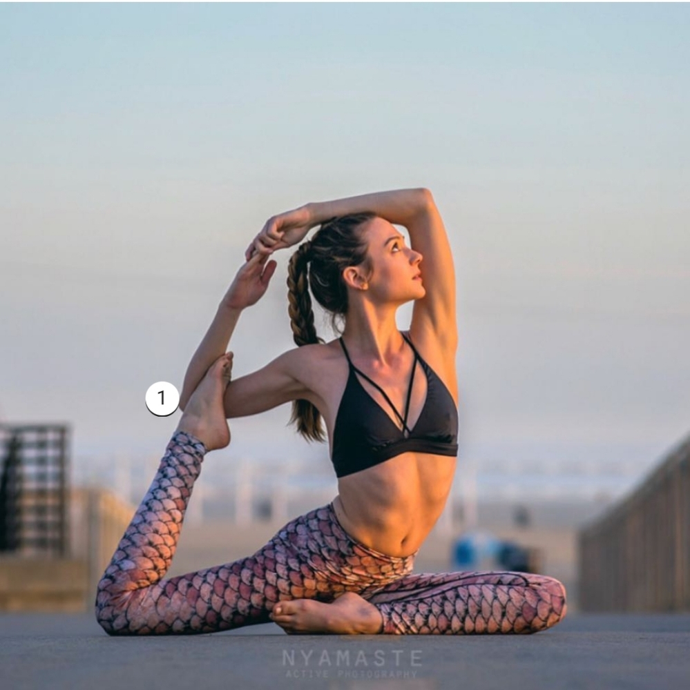 WERKSHOP Rose Gold Mermaid Scales Legging XS